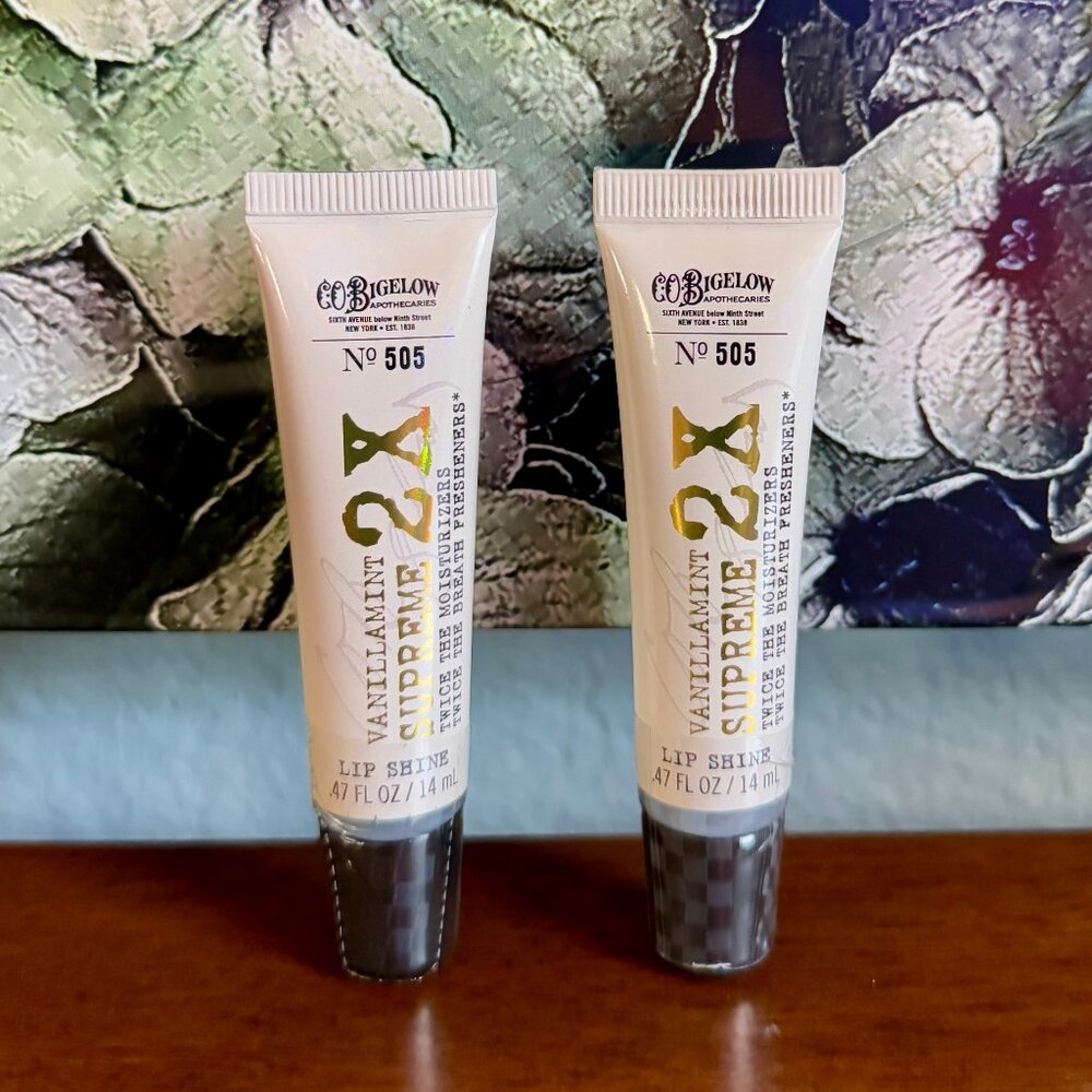 NEW 2-Pc Vanillamint Supreme 2X Lip Shine Bath & Body Works
